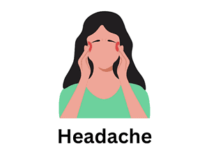 Girl with Headache vector image
